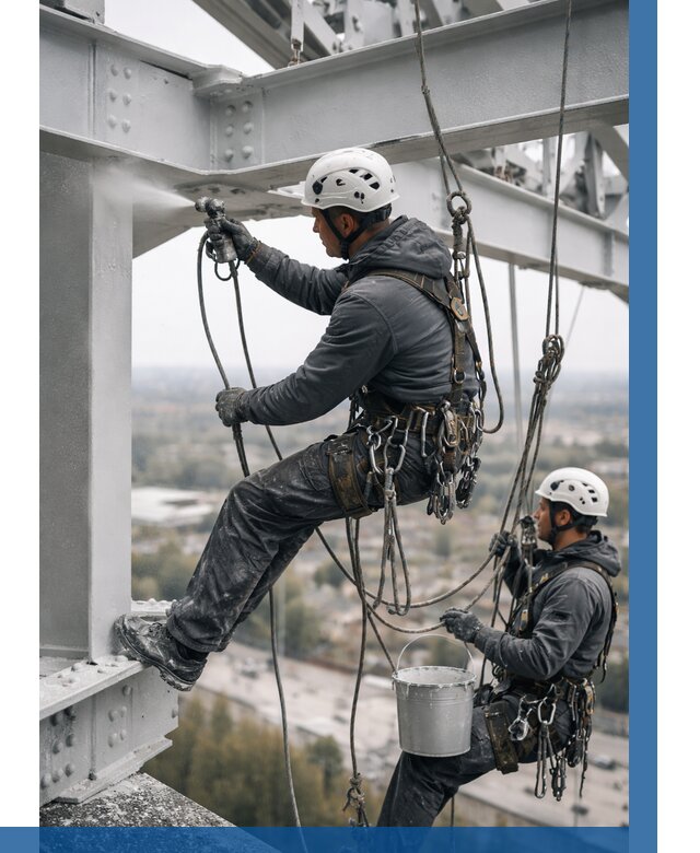 Покраска металлоконструкций на высоте в Орске 362 р |ВЫСОТНИК-Рск