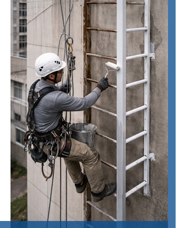 Покраска пожарных лестниц в Орске от 4653 р. | ВЫСОТНИК-Рск