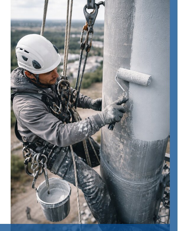 Покраска мачт связи под ключ в Орске от 879 р. | ВЫСОТНИК-Рск