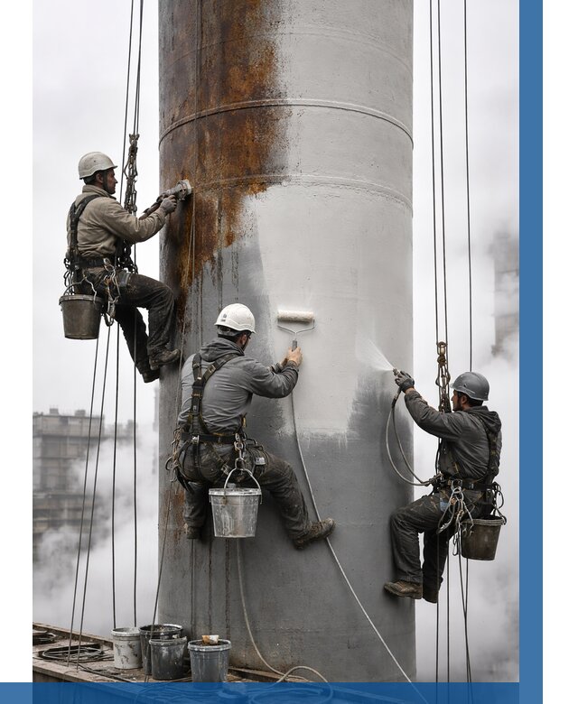 Покраска дымовых труб в Орске от 8789 р. | ВЫСОТНИК-Рск