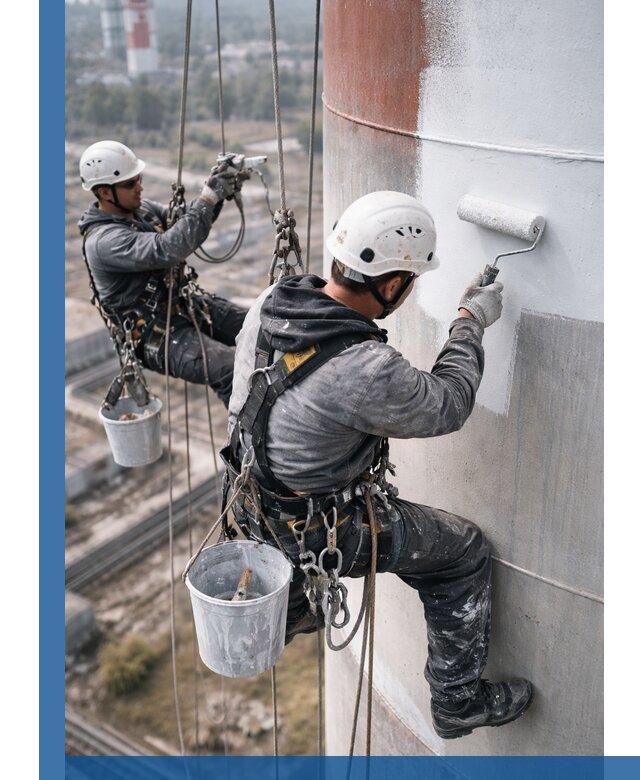 Покраска дымовых труб в Орске: антикоррозийная защита и восстановление