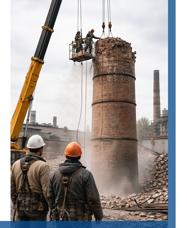 Демонтаж дымовой трубы в Орске от 93060 р. | ВЫСОТНИК-Рск, смета