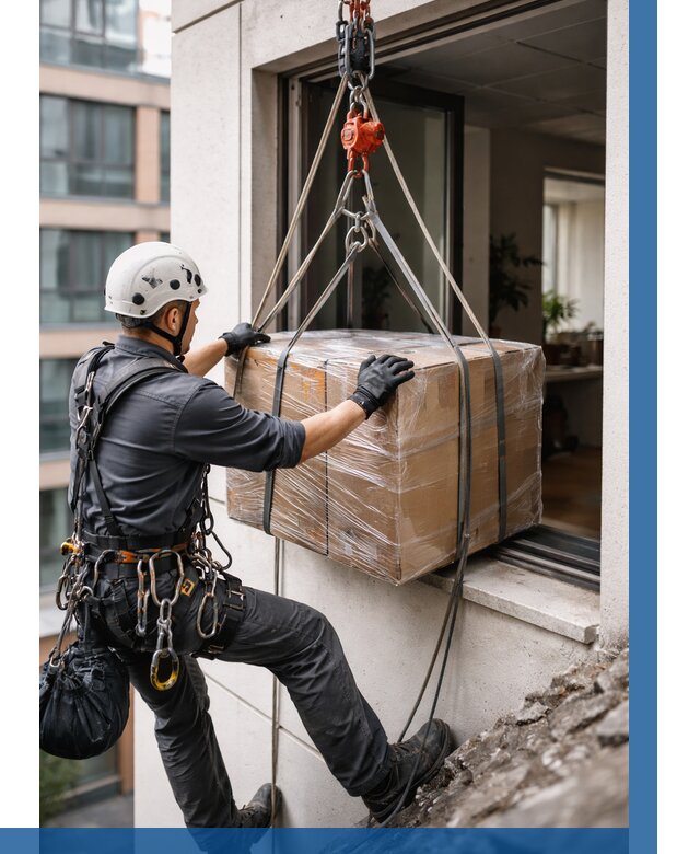 Подъем груза через окно в Орске от 4653 р. | ВЫСОТНИК-Рск