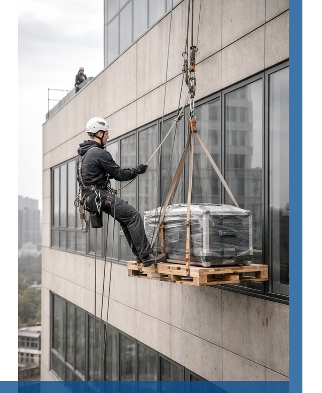 Спуск груза по фасаду в Орске от 3619 р. | ВЫСОТНИК-Рск