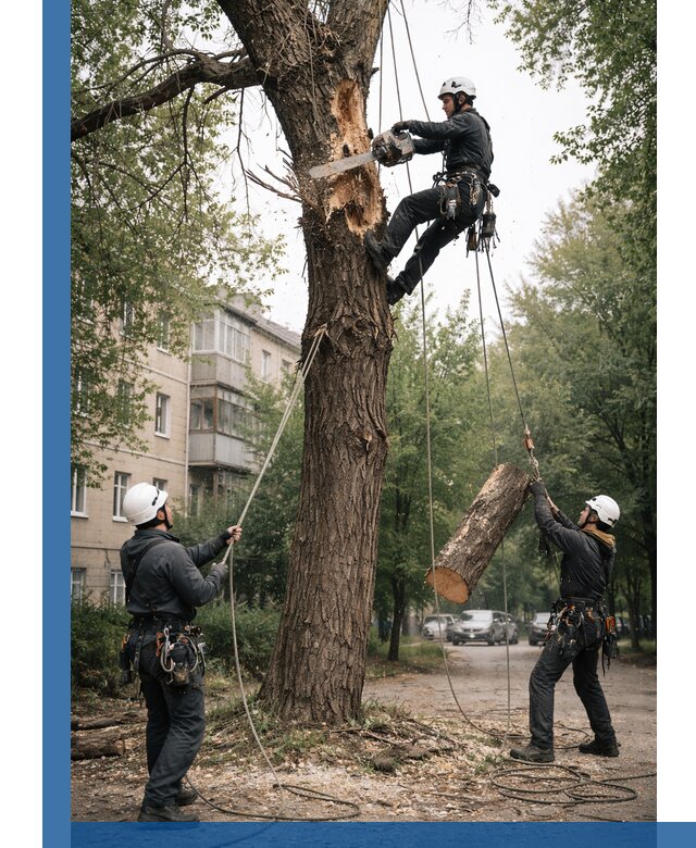 Срочное удаление аварийных деревьев в Орске с гарантией безопасности