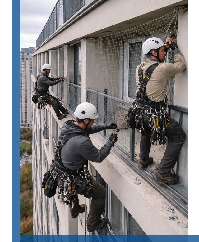 Профессиональный монтаж защитной сетки от птиц в Орске