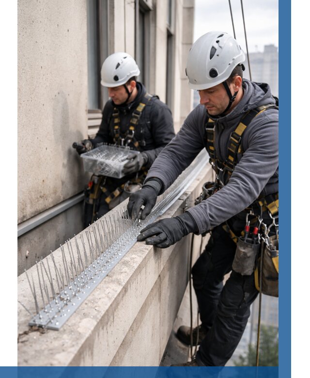 Установка шипов от птиц в Орске от 879 р. | ВЫСОТНИК-Рск